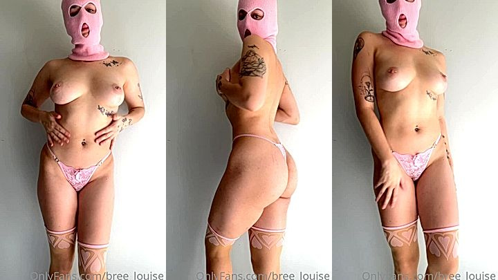 horny little doll Bree Louise looks good in sexy lingerie, she slowly took it off just to make you hard