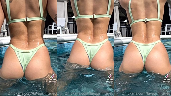 nasty sexy babe Lavaxgrl shakes her big ass in the jacuzzi