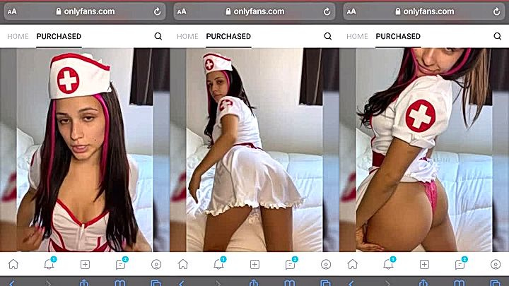 hot naughty hoe Lavaxgrl wiggle her big ass in her nurse cosplay oufits