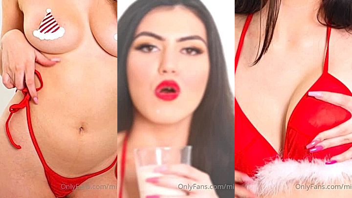 sexy naughty model  Mikaela Pascal fondles big tits