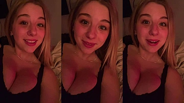 sexy hot model Lynntoria smile at you while showing her massive tits