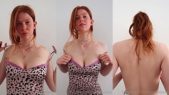 onlyfans naughty model Imogen Lucie fondel her huge tits