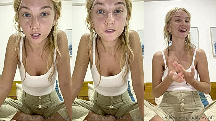 onlyfans sexy model Lily Ivy shows her huge tits in lingerie