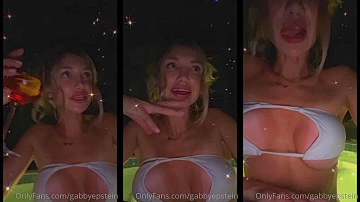 naughty onlyfans model Gabby Epstein shows big tits in lingerie