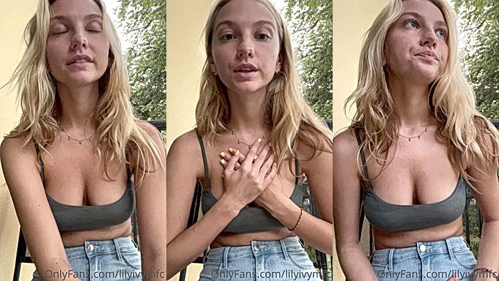 onlyfans model Lily Ivy shows her big tits in lingerie