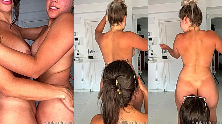 naughty sexy models Paola skye  rubs and shakes her big ass