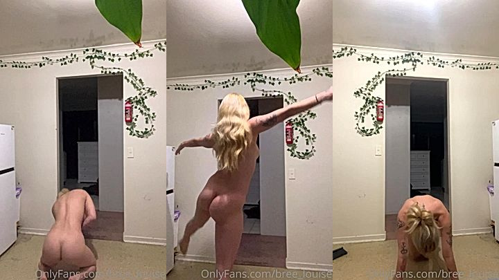 Bree Louise loves to lift her legs up to show off her amazing body