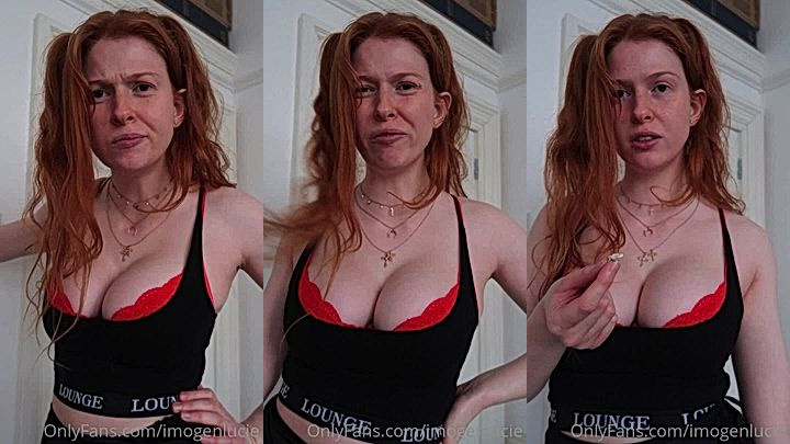 onlyfans slut talks dirty to cam and shows big tits in lingerie Imogen Lucie