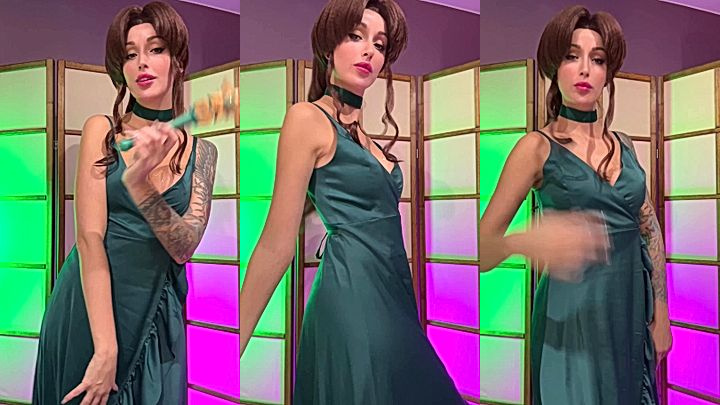 brown hair russian onlyfans model Lera Himera chaange her po……….