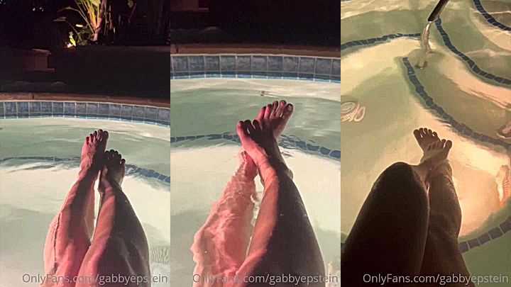 Gabby Epstein teases her subscribers using her feet