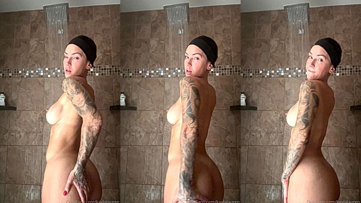 onlyfans model Kayla Lauren take a long shower big ass