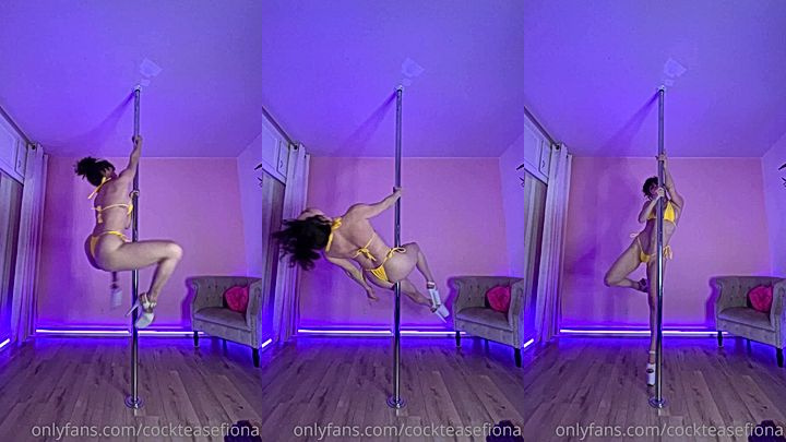 Mama Fiona grabs the pole and put on a big booty show