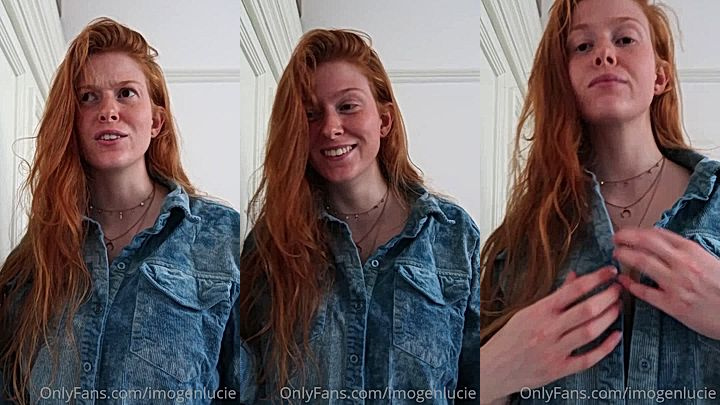 sexy onlyfans model Imogen Lucie rubs her big tits