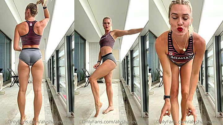 sexy hot model Alysha Newmanin her panties looking good AF