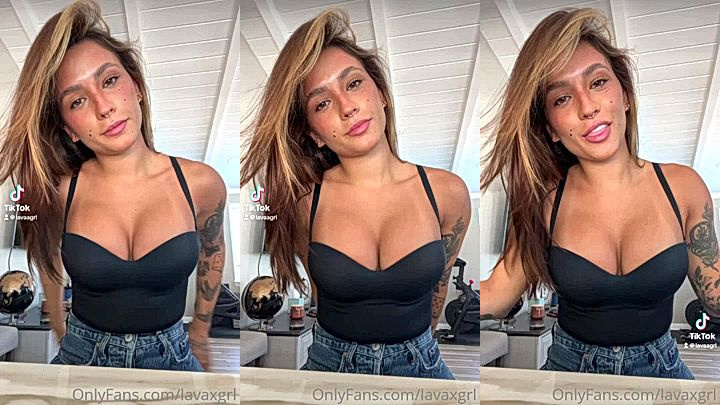 sexy freaky hot queen Lavaxgrl show her big tits clevage