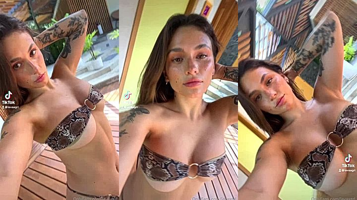 leaked hot american model Lavaxgrl showing her sexy chest