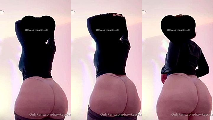 dirty slut LowKeyDeadInside jumping up while my ass jiggles