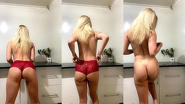 sexy wild queen Bree Louise jiggle her ass in lingerie, before she took it off for you