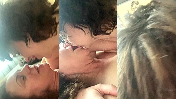 sexy american queen Mama Fiona moans slowly as her sister rubs her pussy