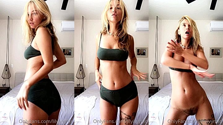 hot model Lily Ivy slowly moan as she squeeze her juicy tits