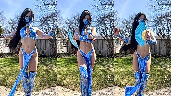 busty slut  Dessyyc big boobs jiggle as she dances
