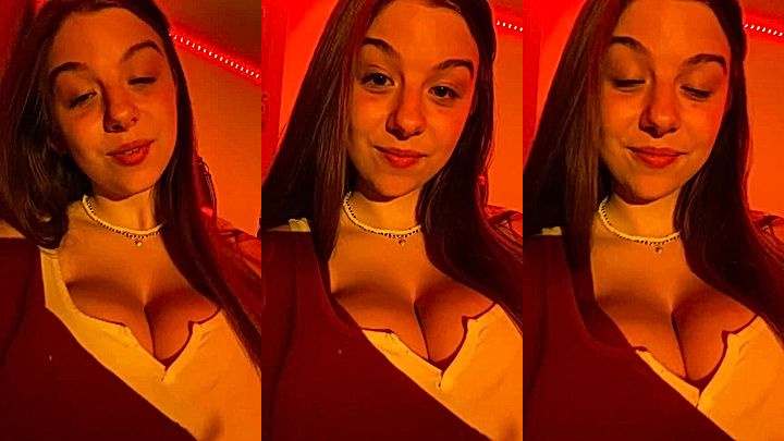 naughty slut Lynntoria hot big boobs partly visible from her bra