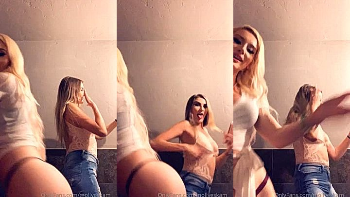 sexy hot model Molly Eskam flaunt her curves in this video