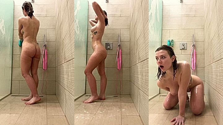 nasty russina model Inga Lis rubs her sexy hot body in the shower