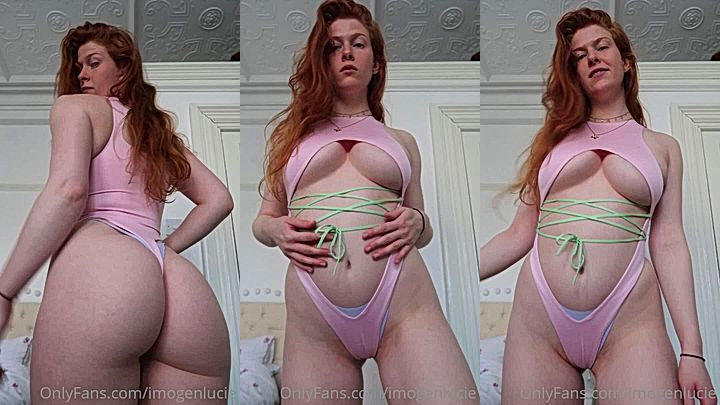 juicy big booty bounce, naughty model Imogen Luciewiggle big ass all night