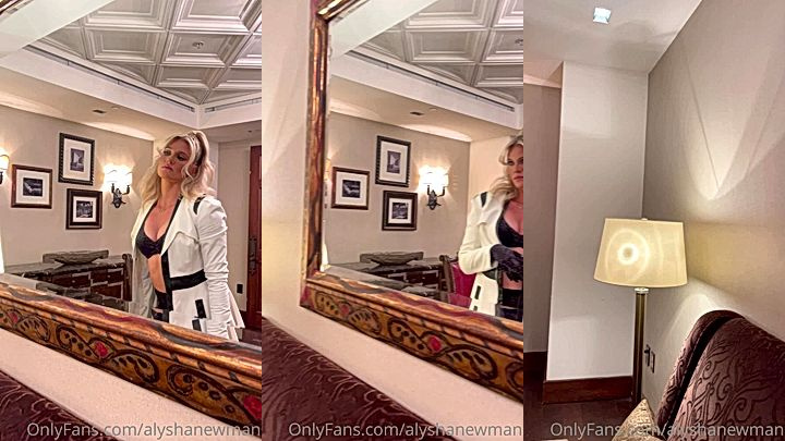 hot nasty canadian shows her sexy body in the hotel room, Alysha Newman video