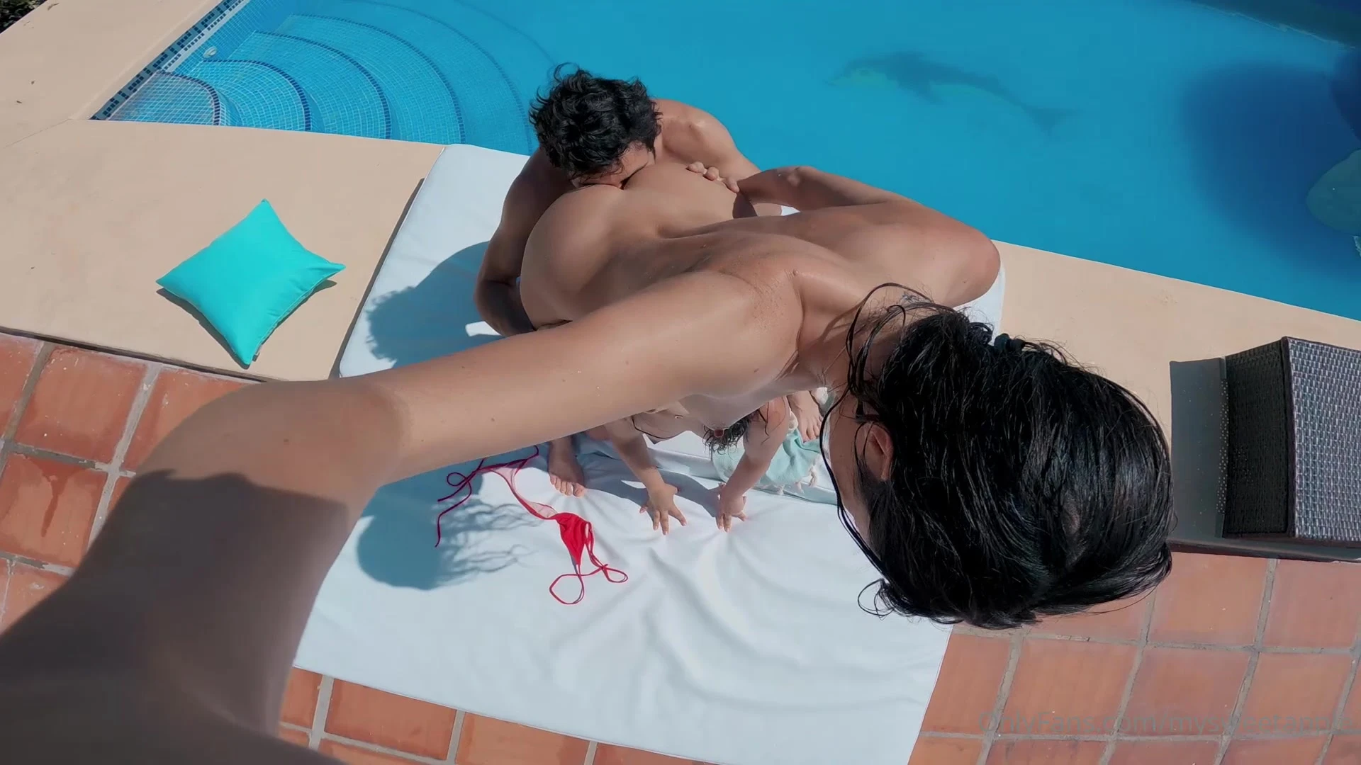 nasty bitches MySweetApple gets fuck hard by the pool