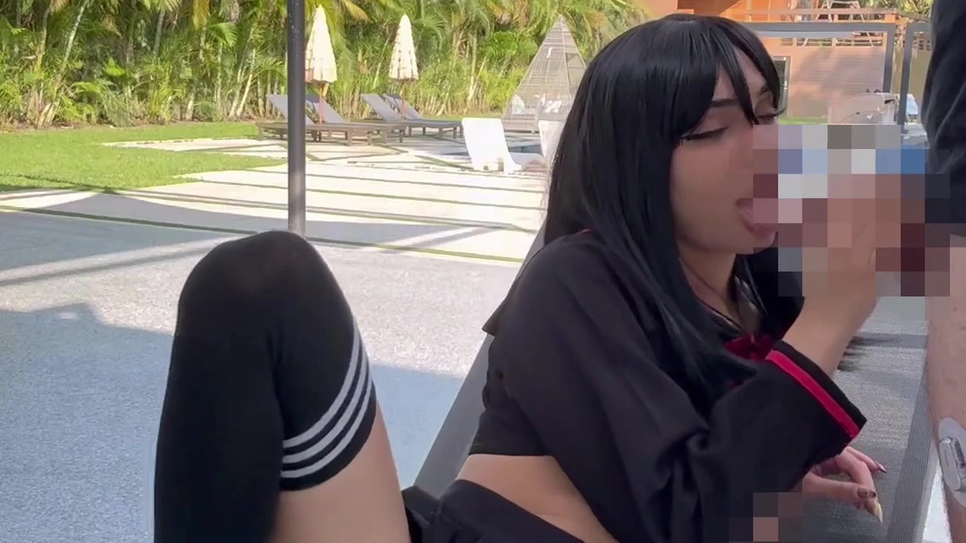 onlyfans leak model layladeline suck dick in skirts and toy her pussy outdoor leaked onlyfans video