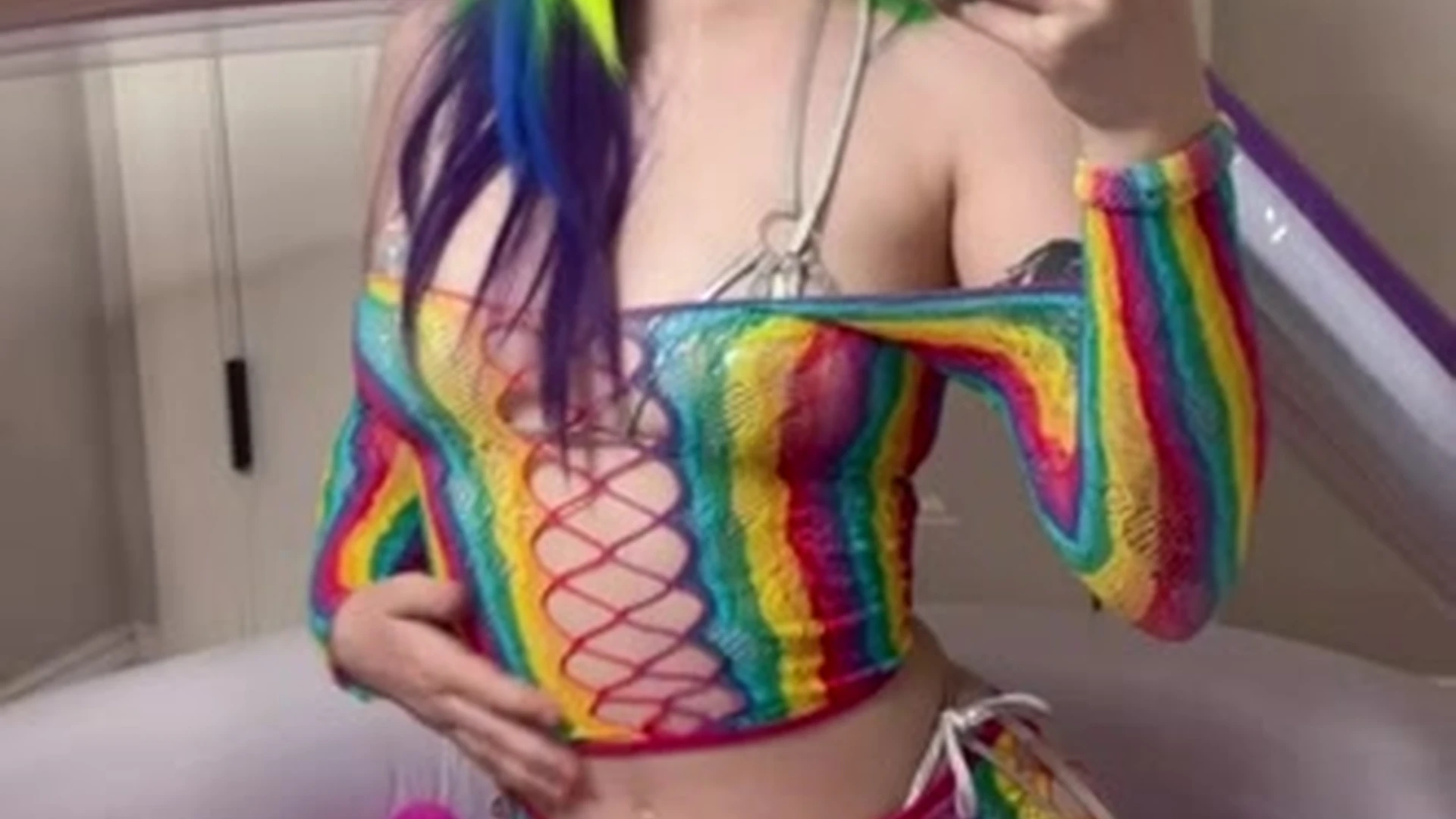 horny onlyfans babe Sneesnaw teasing her tits just the way you like