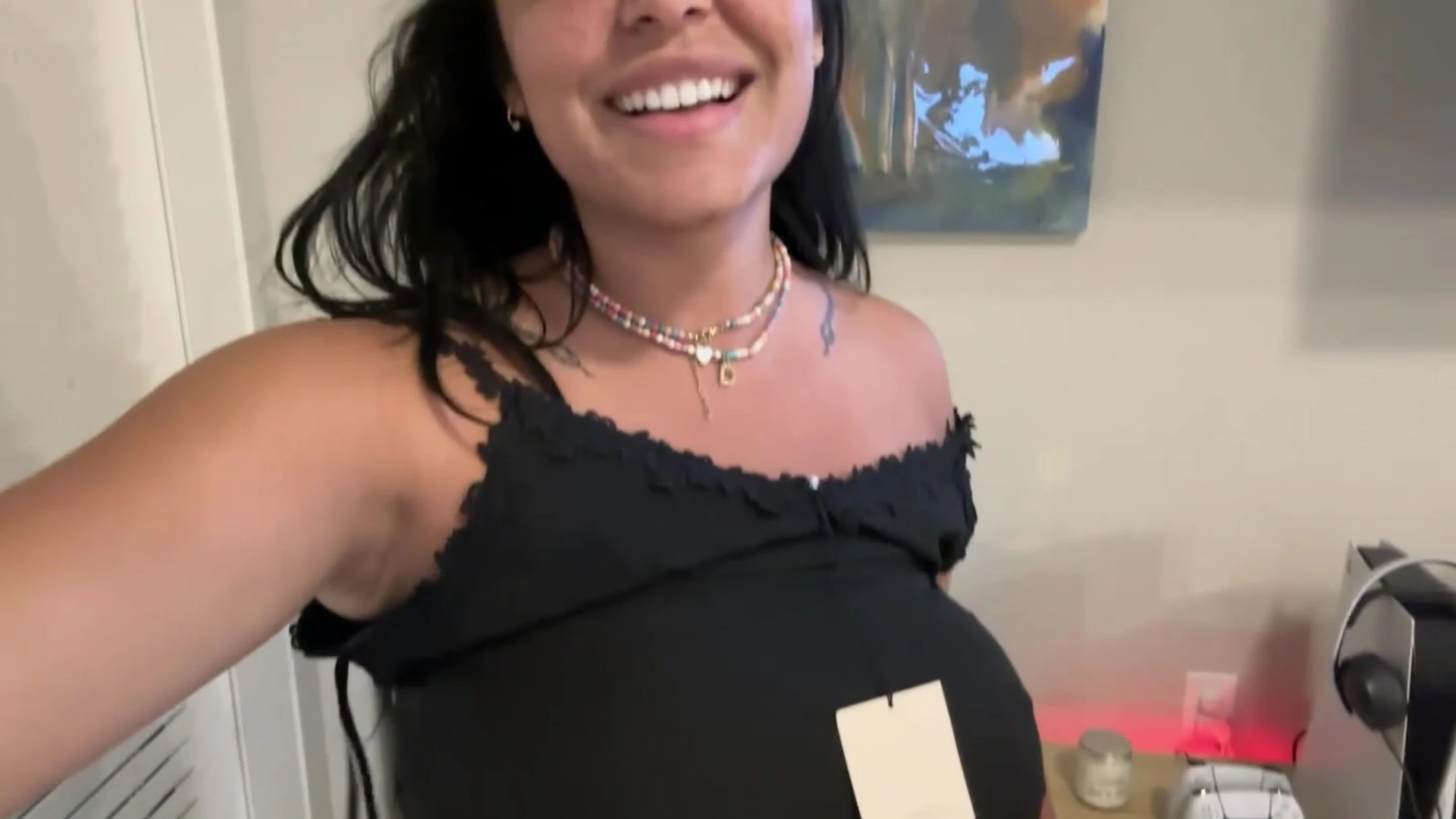 sexy busty milf Emily Cheree looks sexy in a dress big ass,big tits
