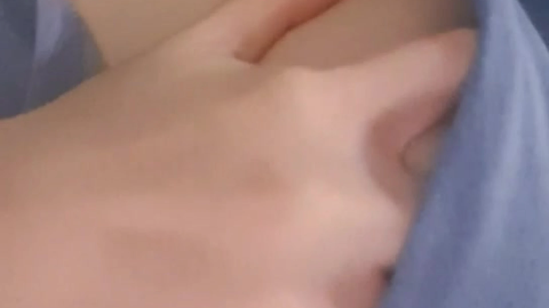 tracing my fingers over my soft tits until they drip with milk June Liu leak