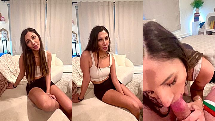 sexy freak Gianna Dior get fuck in her bedroom as she ride and sulk a long dick