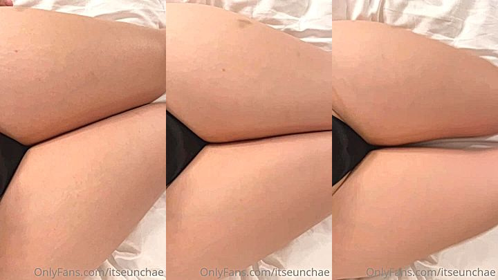 asian queen shows her big thighs,  Itseunchae teasing video