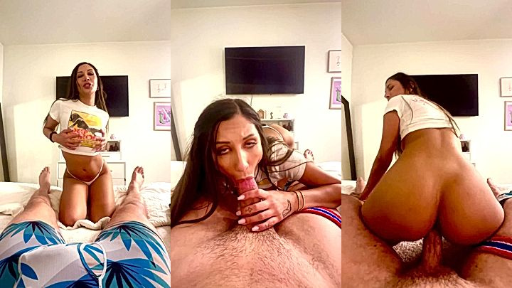 filthy doll Gianna Dior undress her self and get her ass and pussy fuck
