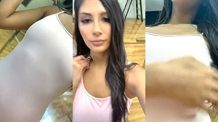 naughty sexy model Gianna Dior shows her huge tits in lingerie