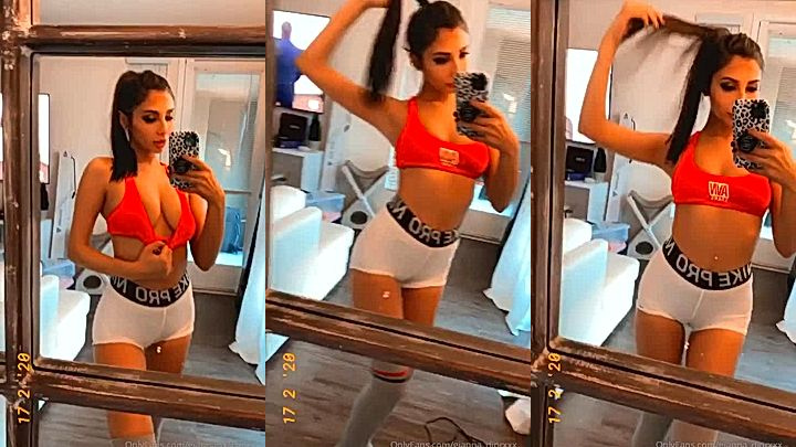 naughty onlyfans model Gianna Dior shakes her natural big boobs