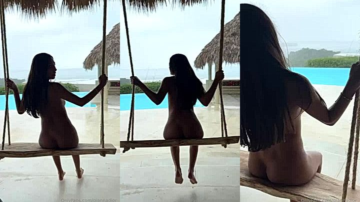 onlyfans sexy model Gianna Dior shows her big ass in the beach
