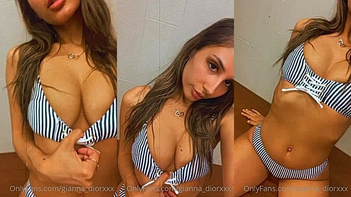 onlyfans model Gianna Dior teasing big ass and huge tits