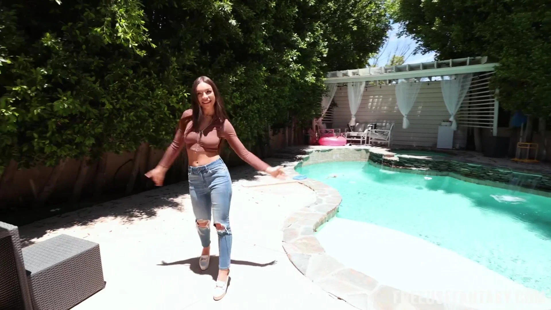 Gianna Dior is getting fucked after showing off her sexy body outdooor