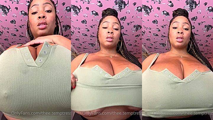 sexy hot horny model  teases hard with her gigantic big breast, Temptress119 leak
