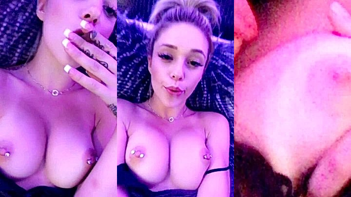 nasty bitch Kali Roses shows off her big tits on cam for you onlyfans leak video