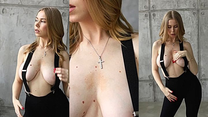 white unt Nastya Xolod loves to show off their big sexy titties in this onlyfans leak video