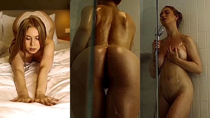 bad model  Nastya Xolod rub that sexy big booty and boobs  and slowly gags on banana