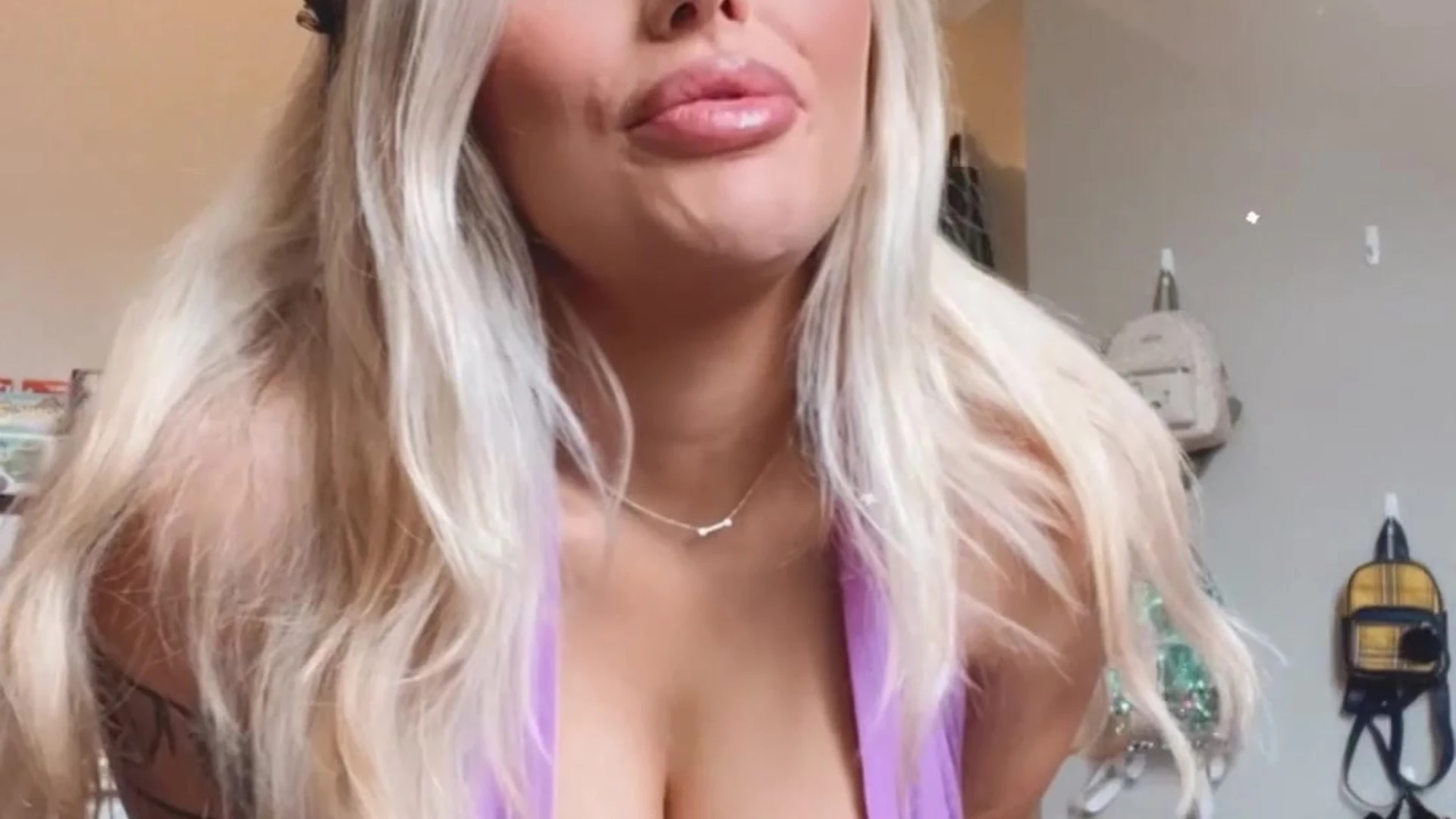 slutty onlyfans angel Liz Katz leaning in so you could get a better view of my tits