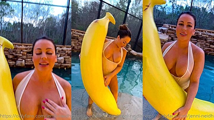 sexy doll Jenni Neidhart shows off her big tits playing naughty outside onlyfans leak video