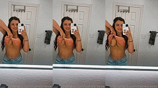 Oakley Rae shows off her sexy body while in the shower